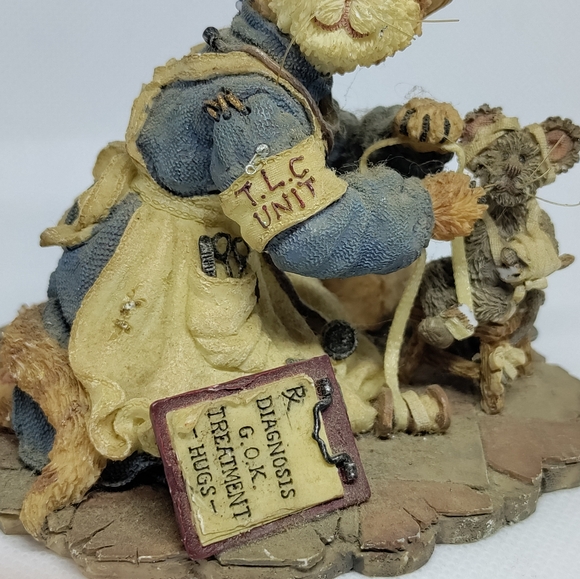 2000 VTG Boyds Bears & Friends Florence Whisker Fixer with Splint Feline Better - Picture 3 of 7